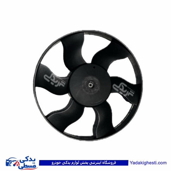 پراید پروانه فن آب دو دور پلی امید ایده ساخت 9000118101 ( توان قطعه ابتکار ) ( عمده )