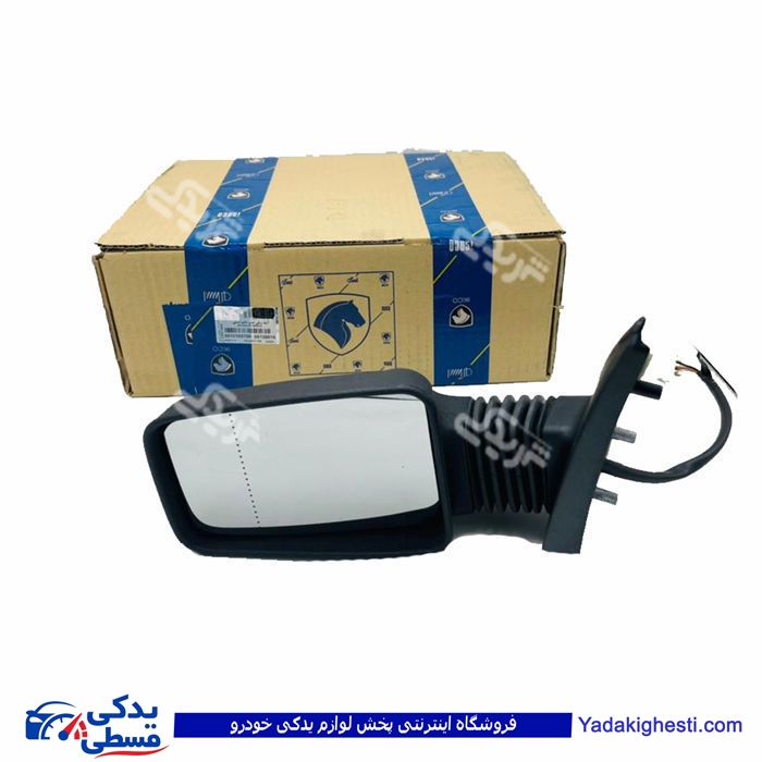 پژو آینه بغل برقی 405 تاشو دستی چپ ایساکو با پایه  10103799