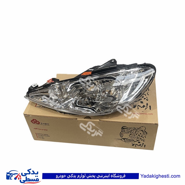 پژو چراغ جلو 206 چپ جمع ساز 9000829424
