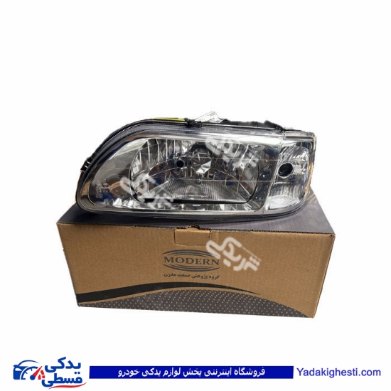 چراغ جلو پراید چپ 131 و 141 بدون موتور مدرن 9000829120