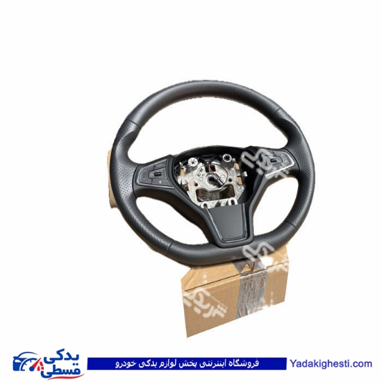 غربیلک فرمان تیبا با ایربک و دکمه ضبط مشکی 104941