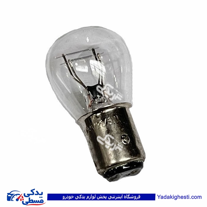 لامپ 2 کنتاکت رنگی نارنجی 24 ولت