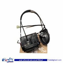 مجموعه قفل و دستگیره داخلی درب عقب تیبا راست مشکی سایپایدک  108436