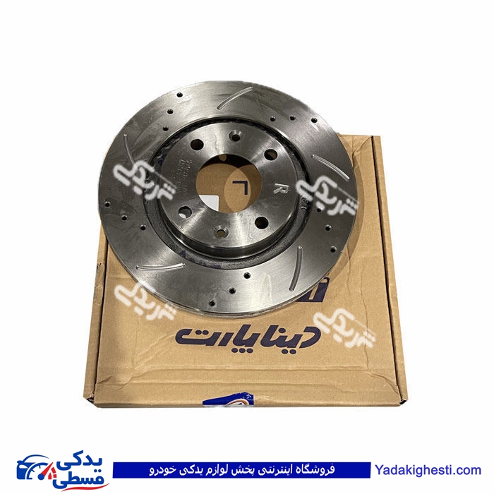 دیسک چرخ جلو اسپرت سوراخ دار پژو 206 تیپ 5 دیناپارت 1606051