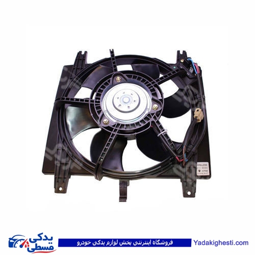 پراید موتور فن کولر کامل با دیاق فلزی 9000713012