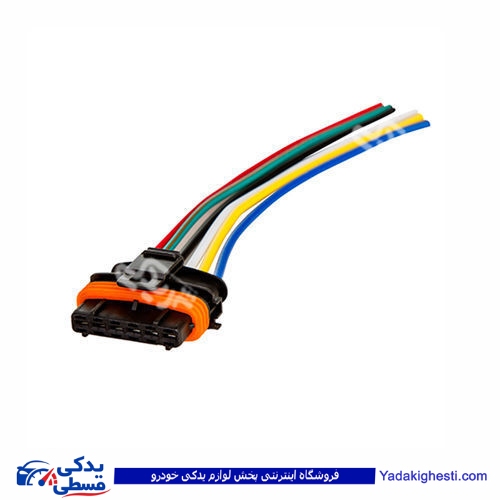 پژو سوکت پدال گاز 6 فیش مشکی 206 9000143192
