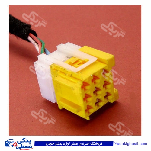 پژو سوکت نری 9 فیش زرد و سفید 206 9000143268