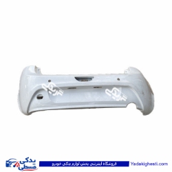 پوسته سپر عقب سفید تیبا 211 با سوراخ سنسور سایپایدک 106251