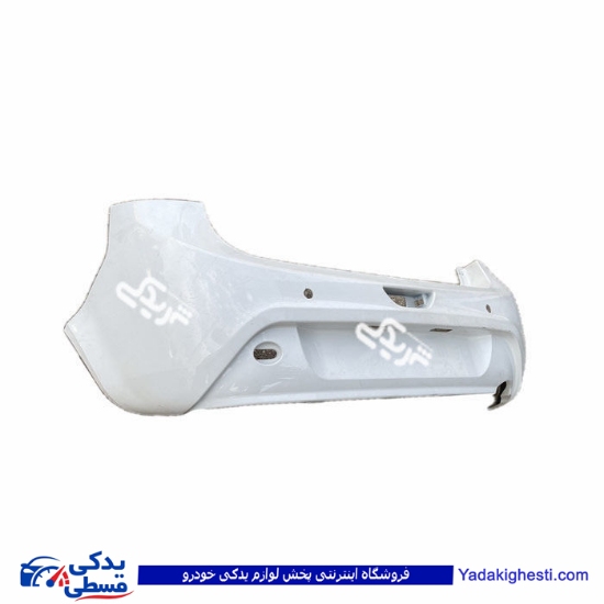 پوسته سپر عقب سفید تیبا 211 با سوراخ سنسور سایپایدک 106251